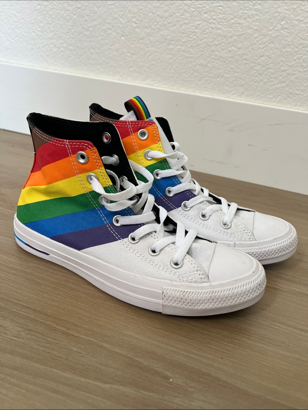 Converse Diversity Equality Love High Top Pride White Rainbow diversity equality